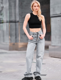 Top de damă Staff xn black