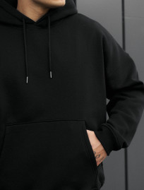 Hanorac Staff black oversize fleece
