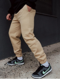 Pantaloni de trening Staff pa beige fleece