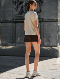 Pantaloni scurți Staff em brown