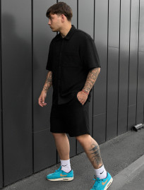 Set cămașă de vară + pantaloni scurți Staff en black