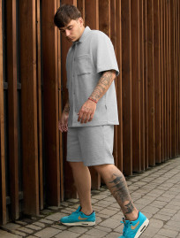 Set cămașă de vară + pantaloni scurți Staff en light gray