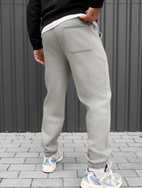 Pantaloni de trening Staff light gray fleece