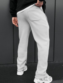 Pantaloni de trening Staff lak light gray fleece