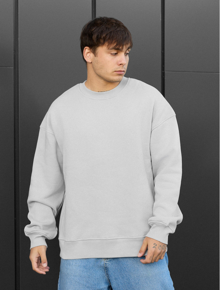 Bluză de trening  Staff light gray oversize fleece