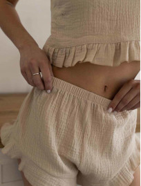 Pijamale de damă Staff eu beige