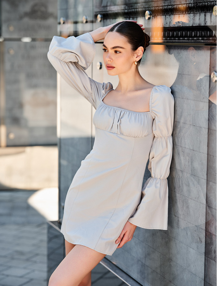 Rochie marry light gray