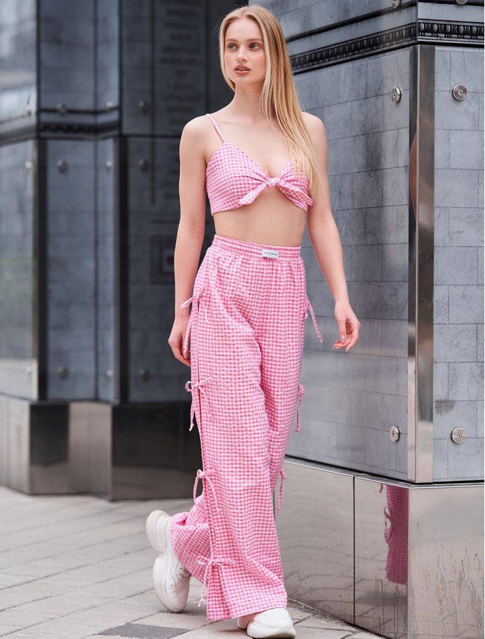 Tricou + pantaloni de damă Staff kiya pink