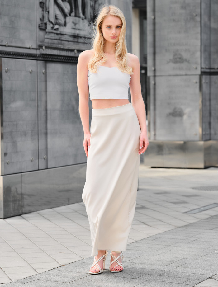 Fustă de damă Staff alb milk