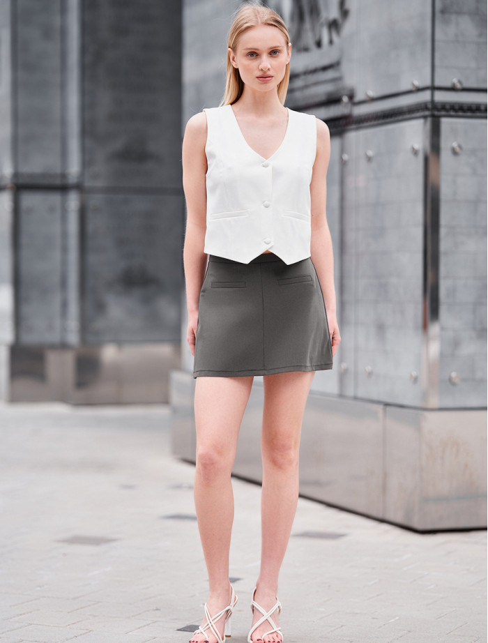 Fustă-pantaloni scurți de damă Staff tia dark brown