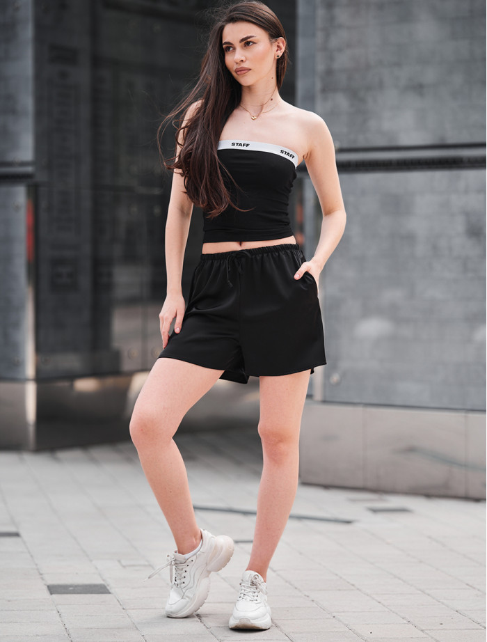 Pantaloni scurți de damă Staff due black