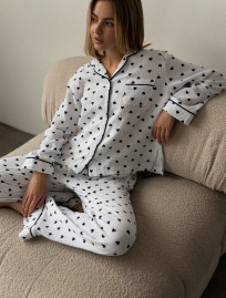 Pijamale de damă Staff am hearts black