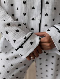 Pijamale de damă Staff am hearts black