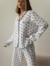 Pijamale de damă Staff am hearts black