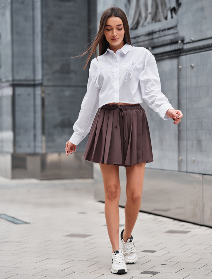 Fustă de damă Staff dor brown