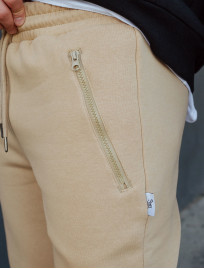 Pantaloni de trening Staff beige fleece