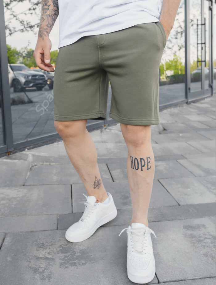 Pantaloni scurți tricotați Staff khaki