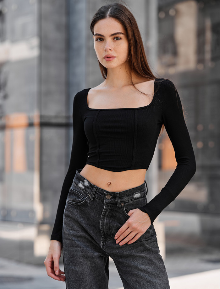 Top de damă Staff id black