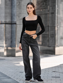 Top de damă Staff id black