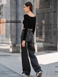 Top de damă Staff id black