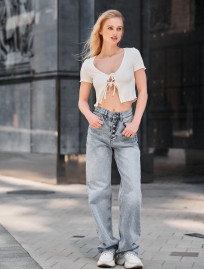 Top de damă Staff kaz white