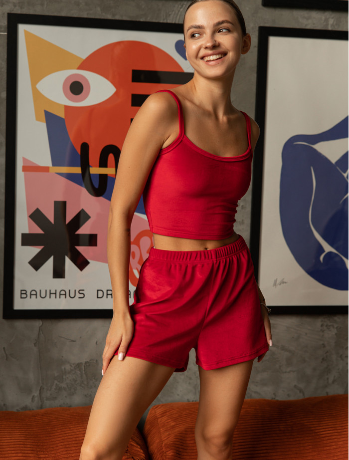 Pijamale de damă Staff mi red