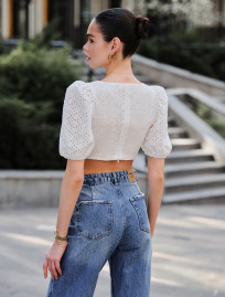 Top damă Staff be white