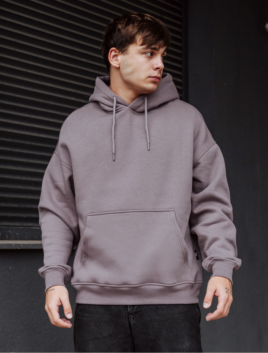 Hanorac Staff dark purple oversize fleece
