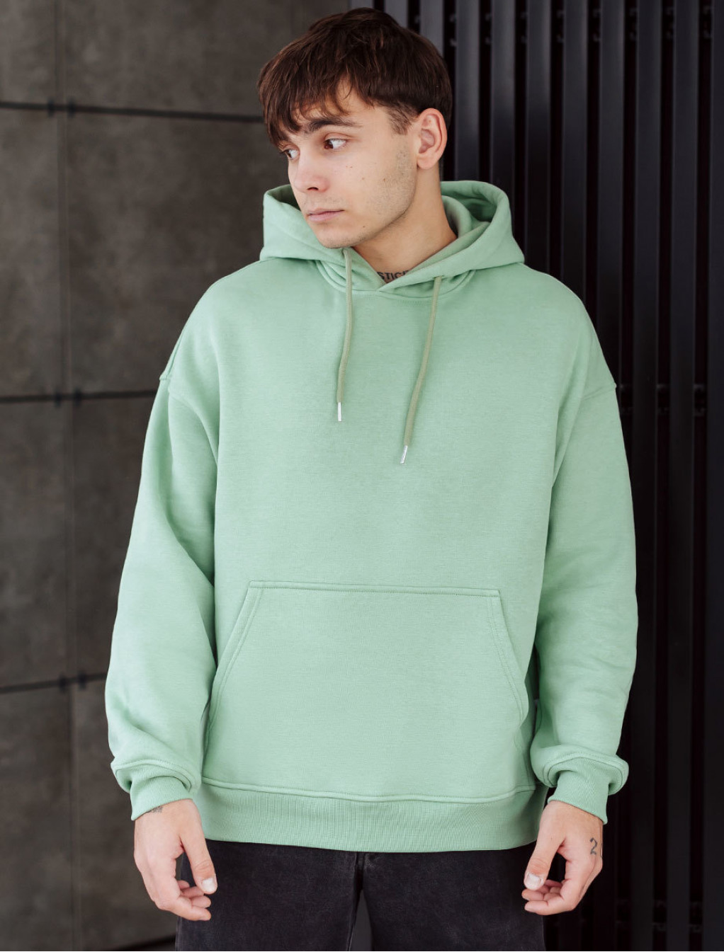 Hanorac Staff mint oversize fleece