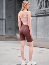 Pantaloni scurți de ciclism de damă Staff li brown