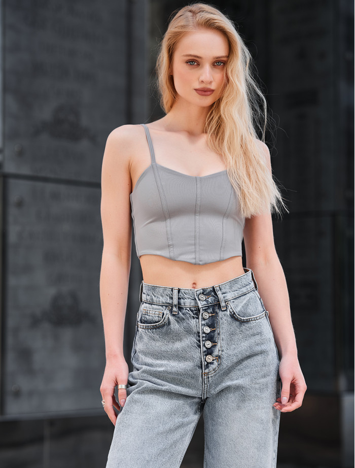 Top de damă Staff em gray