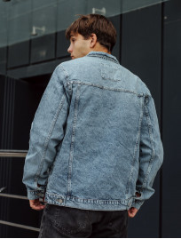 Jachetă din denim Staff 02 light blue