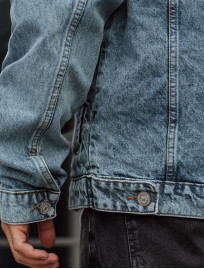 Jachetă din denim Staff 02 light blue