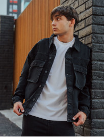 Jachetă din denim Staff 02 black oversize