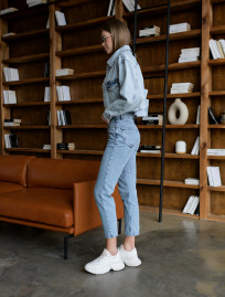 Jachetă denim de damă Staff light blue
