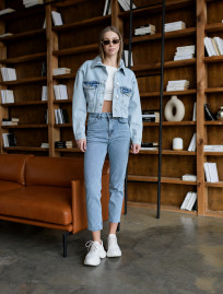 Jachetă denim de damă Staff light blue