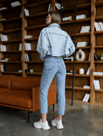Jachetă denim de damă Staff light blue