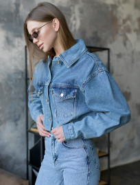 Jachetă denim de damă Staff blue