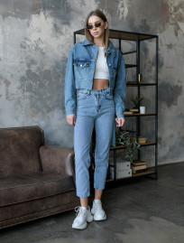 Jachetă denim de damă Staff blue