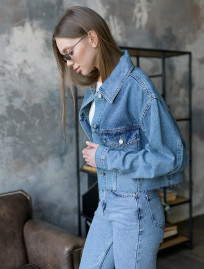 Jachetă denim de damă Staff blue