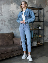 Jachetă denim de damă Staff blue