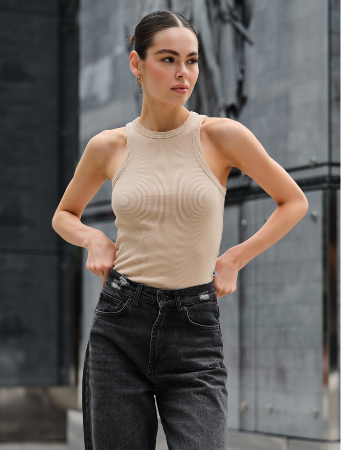 Top de damă Staff hop beige