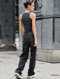 Top de damă Staff hop dark gray