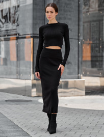 Costum tricotat de damă Staff black
