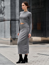 Costum tricotat de damă Staff graphite