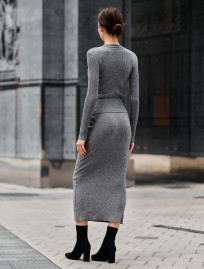 Costum tricotat de damă Staff graphite