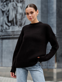 Pulover tricotat de damă Staff isa black
