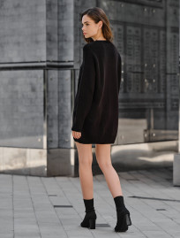 Rochie tricotată de damă Staff black