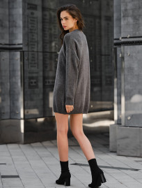Rochie tricotată de damă Staff gray