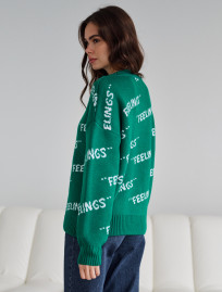 Bluză de damă Staff feelings green oversize